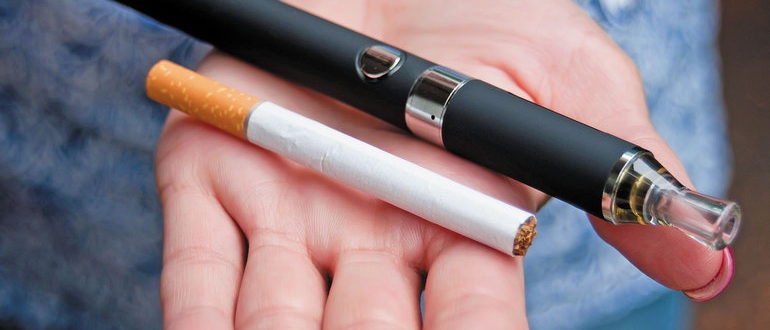 По сравнению с обычными сигаретами, электронные сигареты наносят меньший вред здоровью человека